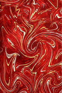 Saco para Presente Metalizado Mármore Vermelho 35X54CM - 50 Unidades