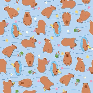 Saco Para Presente Perol Capivara 30X44CM - 50 Unidades