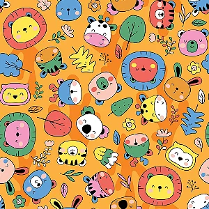 Saco Para Presente Perol Color Zoo 30X44CM - 50 Unidades