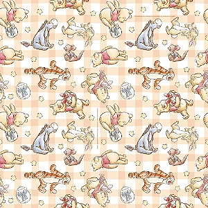 Saco Para Presente Perol Pooh 30X44CM - 50 Unidades