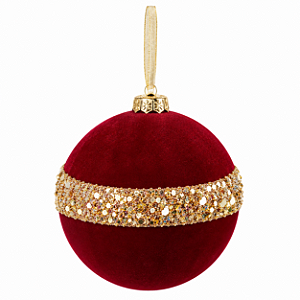 Bolas Natalinas Bordô com Faixa Glitter