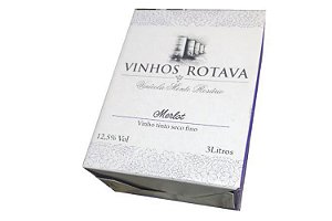 Vinho Bag In Box 3L Merlot - Rotava