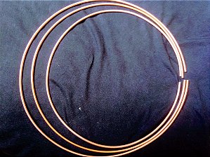 Ides de pescoço cobre 3 argolas