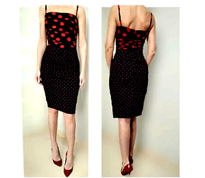 Vestido seda Poa - Dolce&Gabbana