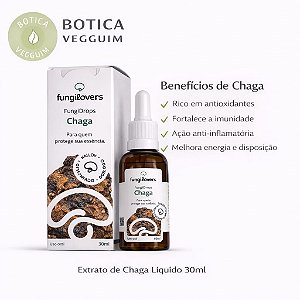 Extrato Chaga - (Inonotus obliquus) 30ml