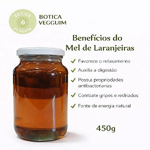 Mel de Laranjeiras Puro 100% Natural – 450g