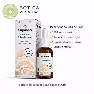 Extrato Juba De Leao - (Hericium erinaceus) 30ml