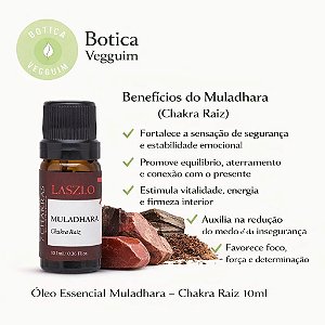 Óleo Essencial Sinergia Chakra Raiz Muladhara 10 ml