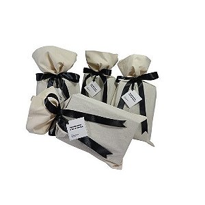 Saco de algodão cru 10x15 - 10 unidades