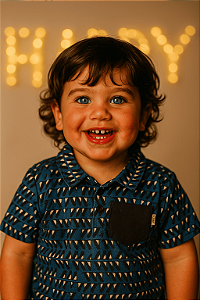 Camisa Polo Green com Estampa de Pinguim