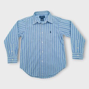 Camisa Ralph Lauren listrada azul