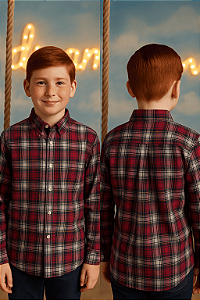 Camisa Xadrez Vermelha GAP Kids