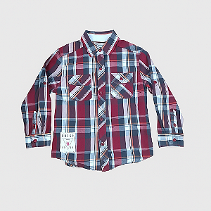 Camisa Xadrez Vermelha Guess (4 anos)