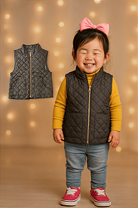 Colete Preto Old Navy