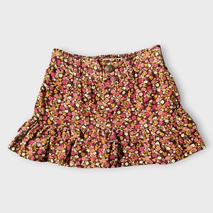 Saia floral em veludo cotelê OshKosh