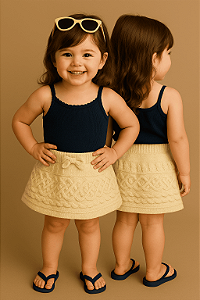 Saia Infantil de Tricô BabyGap