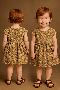 Vestido BabyGap Marrom
