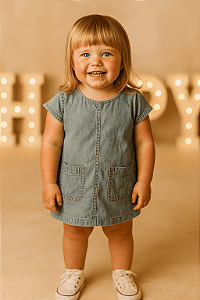 Vestido jeans leve Carter's