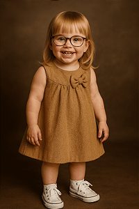 Vestido Zara Baby Marrom