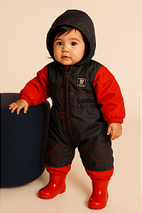 Macacão Azul (9 a 12 mese)