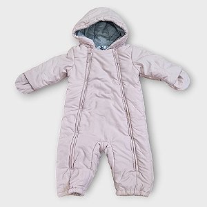 Macacão Petit Bateau Bebê Rosa