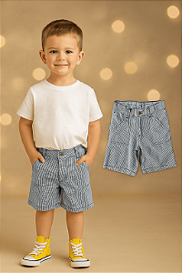 Bermuda Xadrez Tommy Hilfiger (4 anos)