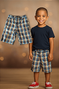 Bermuda Xadrez Tommy Hilfiger (7 anos)