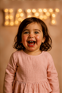 Blusa Manga Longa com Babado Rosa Claro (4 anos)