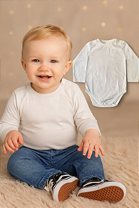 Body Branco Green (9 a 12 meses)
