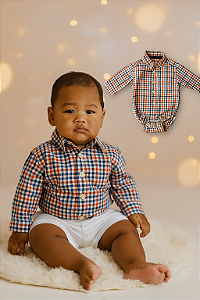 Body Xadrez Oshkosh (9 meses)