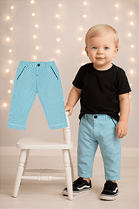 Calça Listrada Chicco (12 meses)