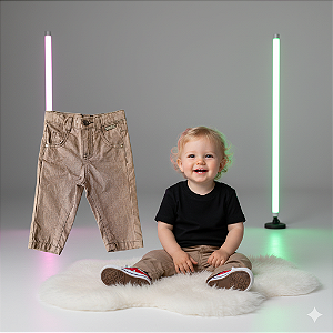 Calça Marrom Brandili (6 meses)