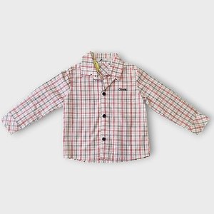 Camisa Bebê Quadriculada Oliver (12 meses)