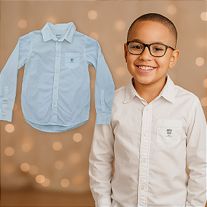 Camisa Branca Manga Longa Diesel (6 anos)
