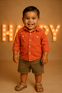 Camisa Laranja OshKosh (2 anos)