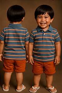 Camisa Polo Listrada Baby Gap (18 a 24 meses)