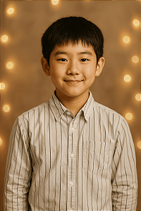 Camisa Social Listrada com Bolso Trick (14 anos)