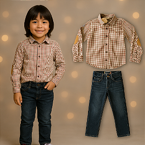 Camisa Xadrez Jacadi (6 anos)