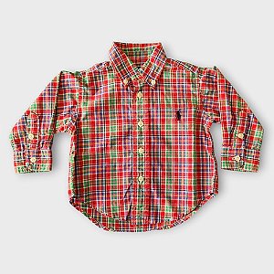 Camisa Xadrez Ralph Lauren (9 meses)