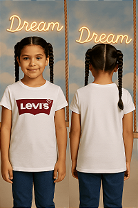 Camiseta Branca Levi's (8 a 10 anos)
