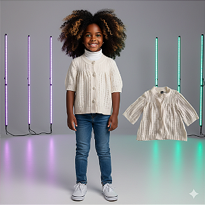 Cardigã Tricô Branco Gap (8 anos)