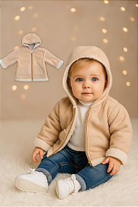 Casaco Infantil com Forro Sherpa Baby Gap (6 a 12 meses)