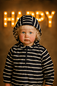 Jaqueta Corta-vento Listrada Gap (5 anos)