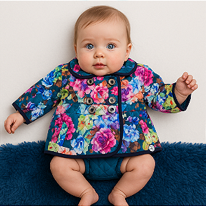 Jaqueta Estampada Paola Bimbi (Tamanho P)