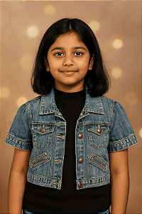 Jaqueta Jeans Manga Curta Gap Kids (8 anos)