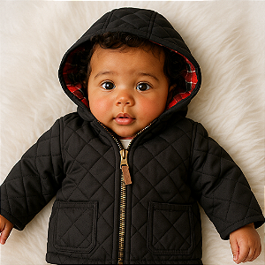 Jaqueta Preta Carter's (3 meses)