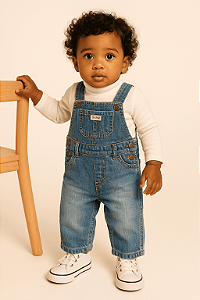 Jardineira Jeans Carter's (12 meses)