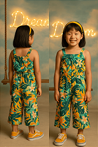 Macacão Estampado Zara Kids (10 anos)