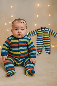 Macacão Listrado Tip Top (Tamanho P)