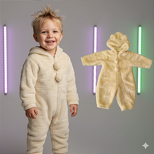 Macacão Peluciado Kinder Safari (2 a 3 anos)